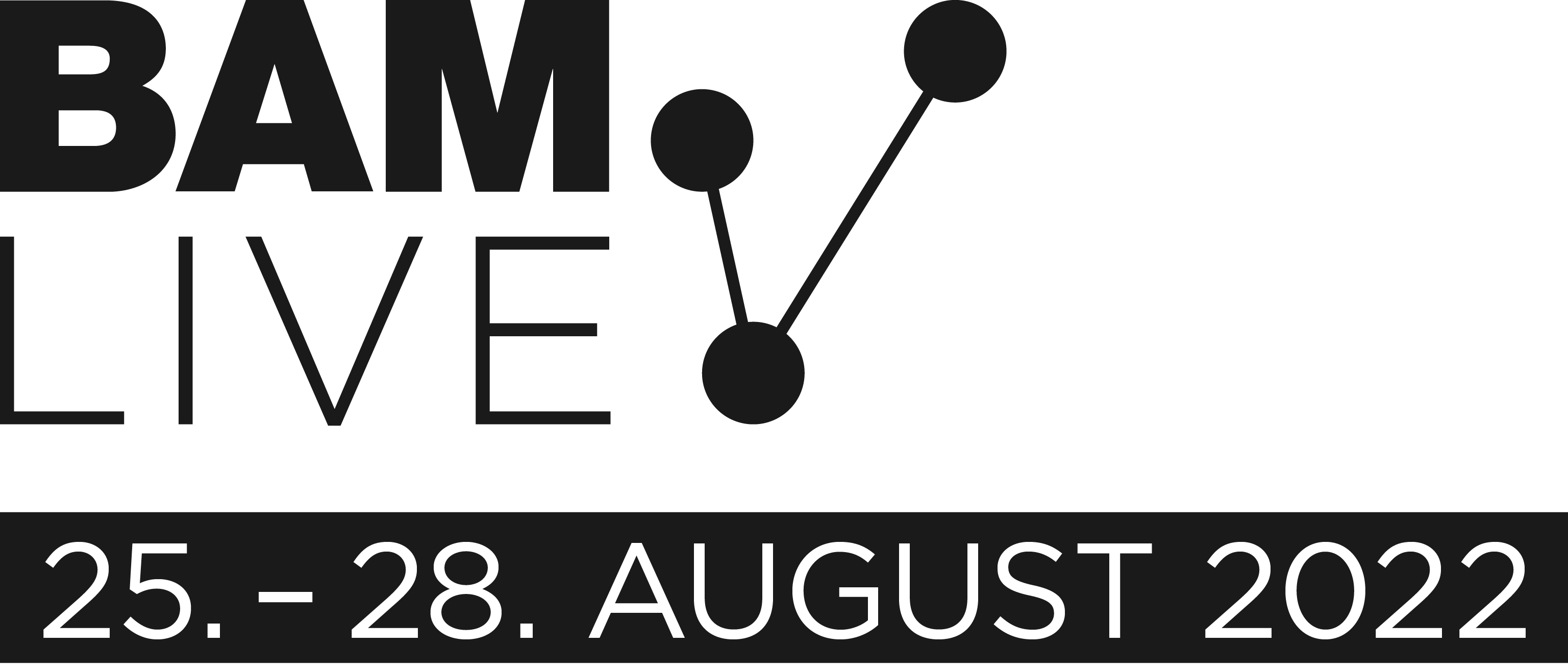 BAM LIVE Logo Mit Datum Cmyk